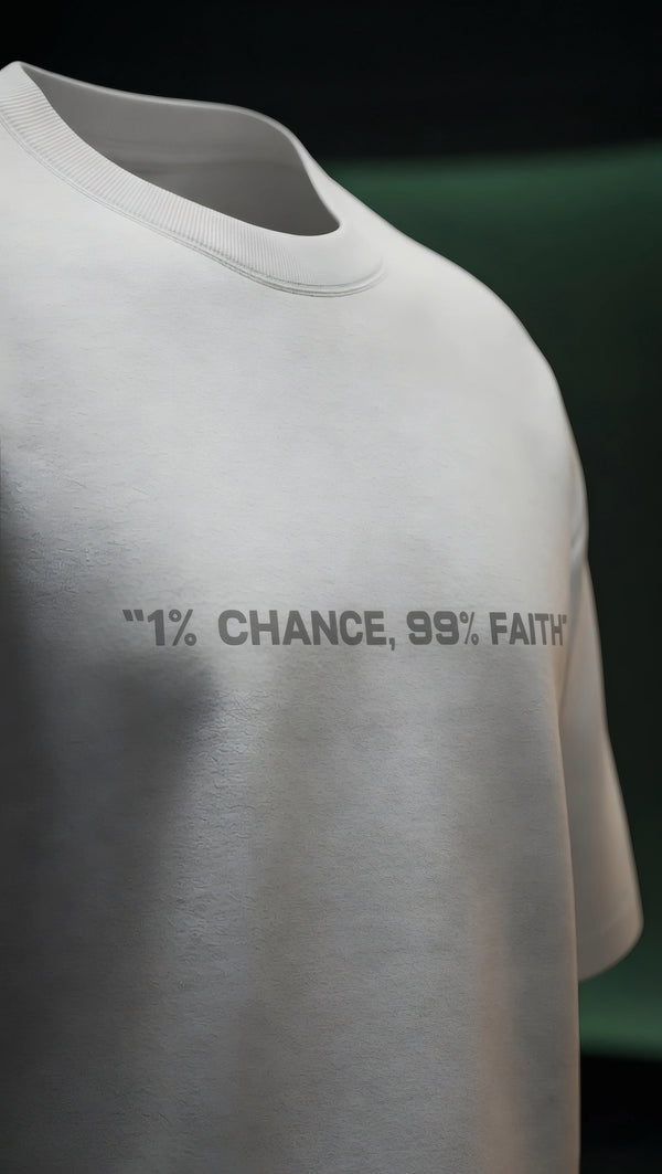 1% Chance 99% Faith | Neymar Jr Edition | Oversized T-shirt