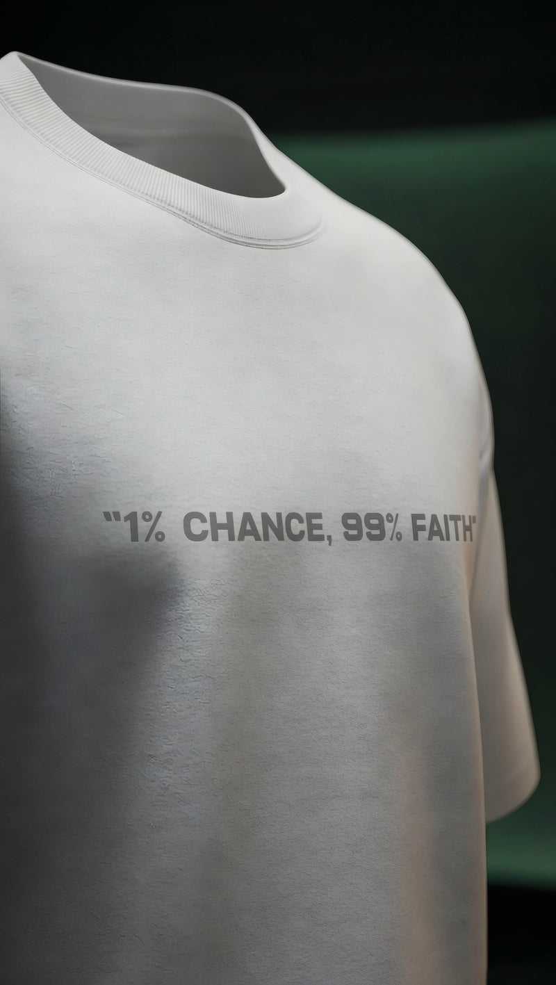 1% Chance 99% Faith | Neymar Jr Edition | Oversized T-shirt