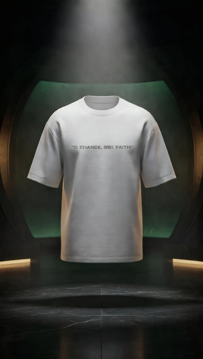1% Chance 99% Faith | Neymar Jr Edition | Oversized T-shirt