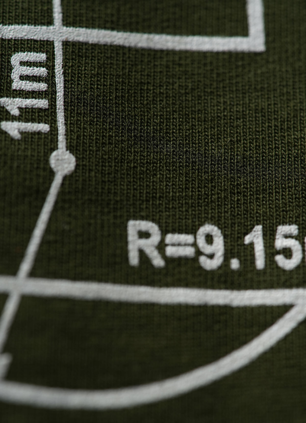 ERMN Canvas Where Legends Paint Football Edition 240 GSM oversized football t-shirt — design close-up India