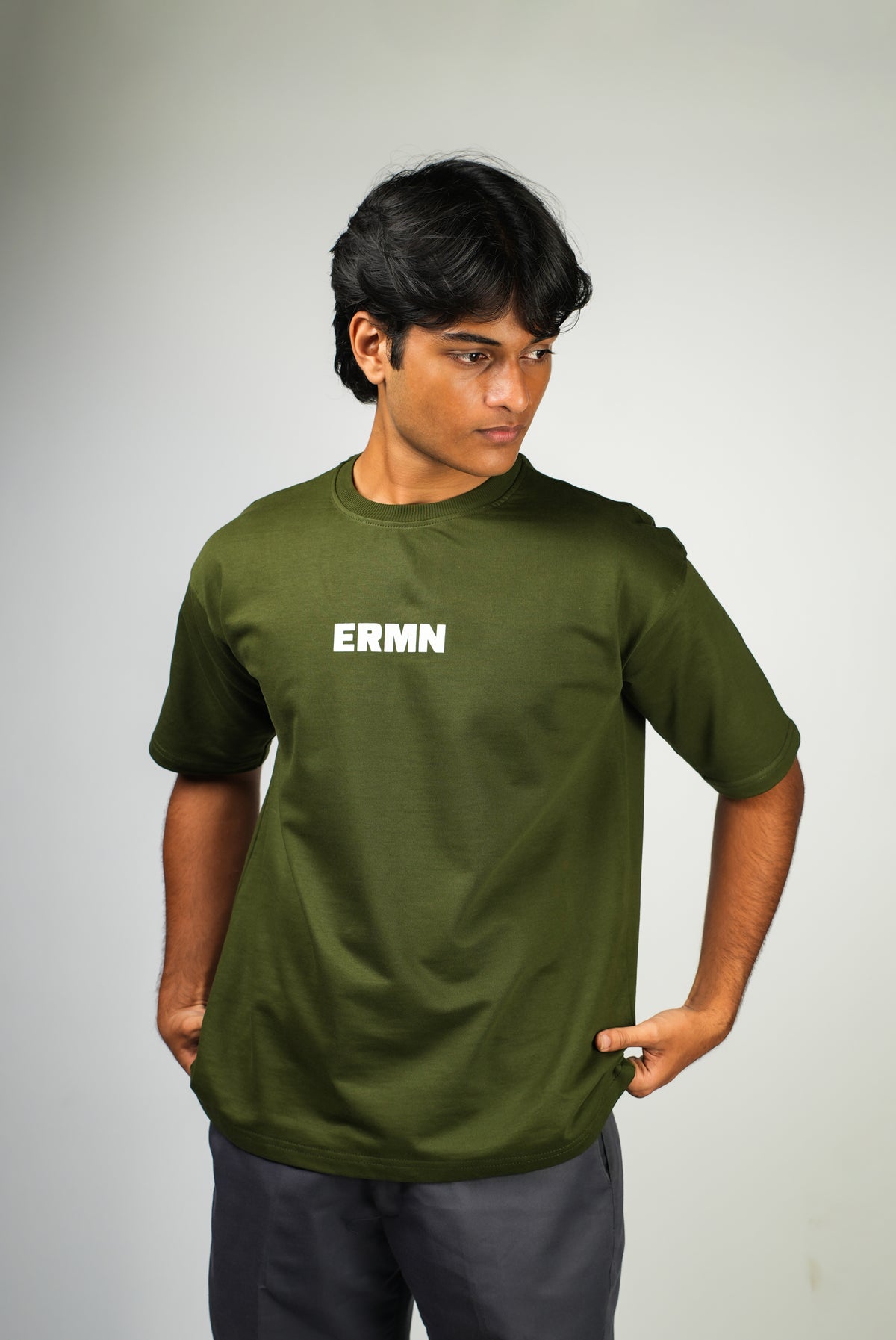 ERMN Canvas Where Legends Paint Football Edition 240 GSM oversized football t-shirt — front side India