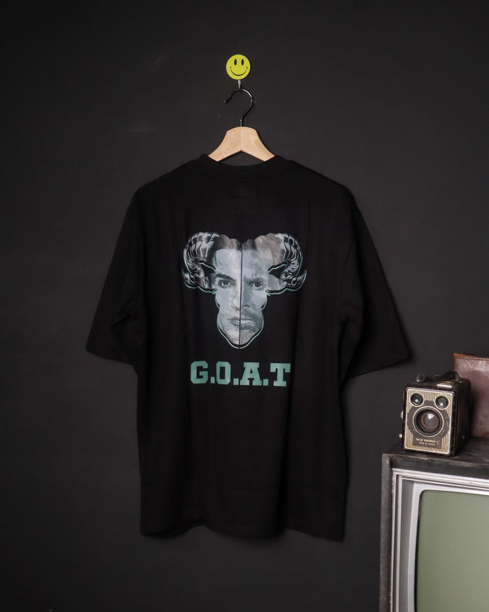 G.O.A.T | Messi Ronaldo Edition | Oversized T-shirt