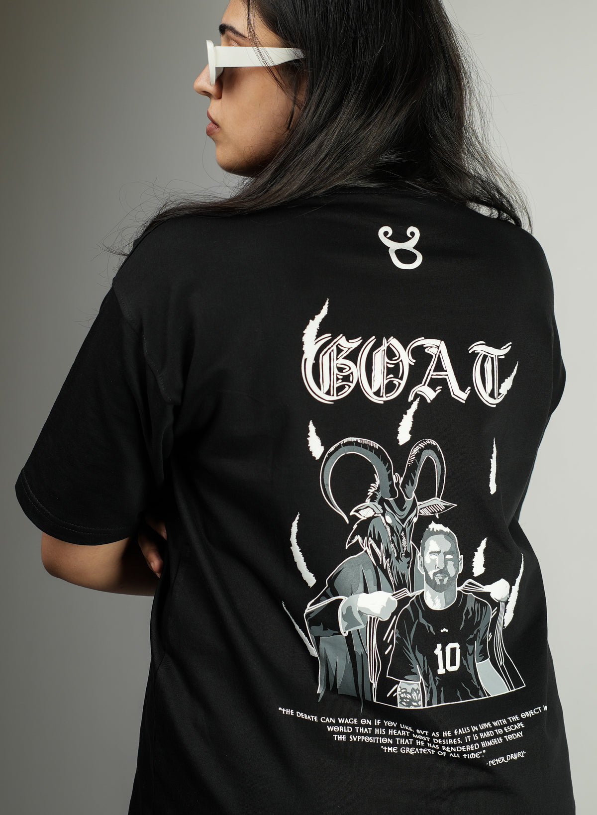 Messi The GOAT Messi iconic Oversized Tshirt